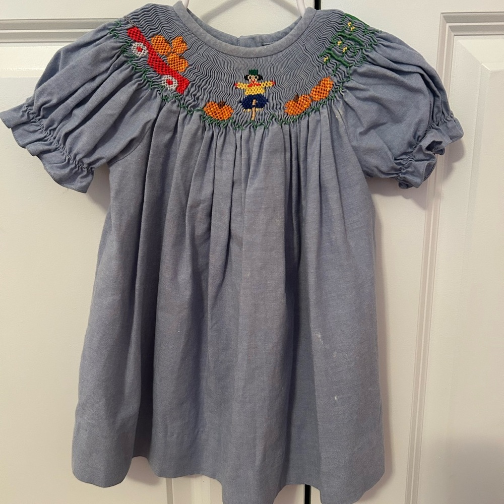 Smocked Thanksgiving Dress